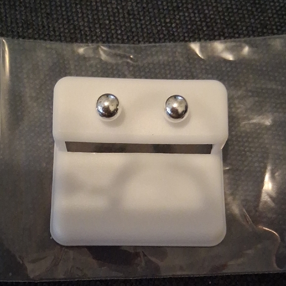 Sterling Silver Stud Earrings - Picture 1 of 2